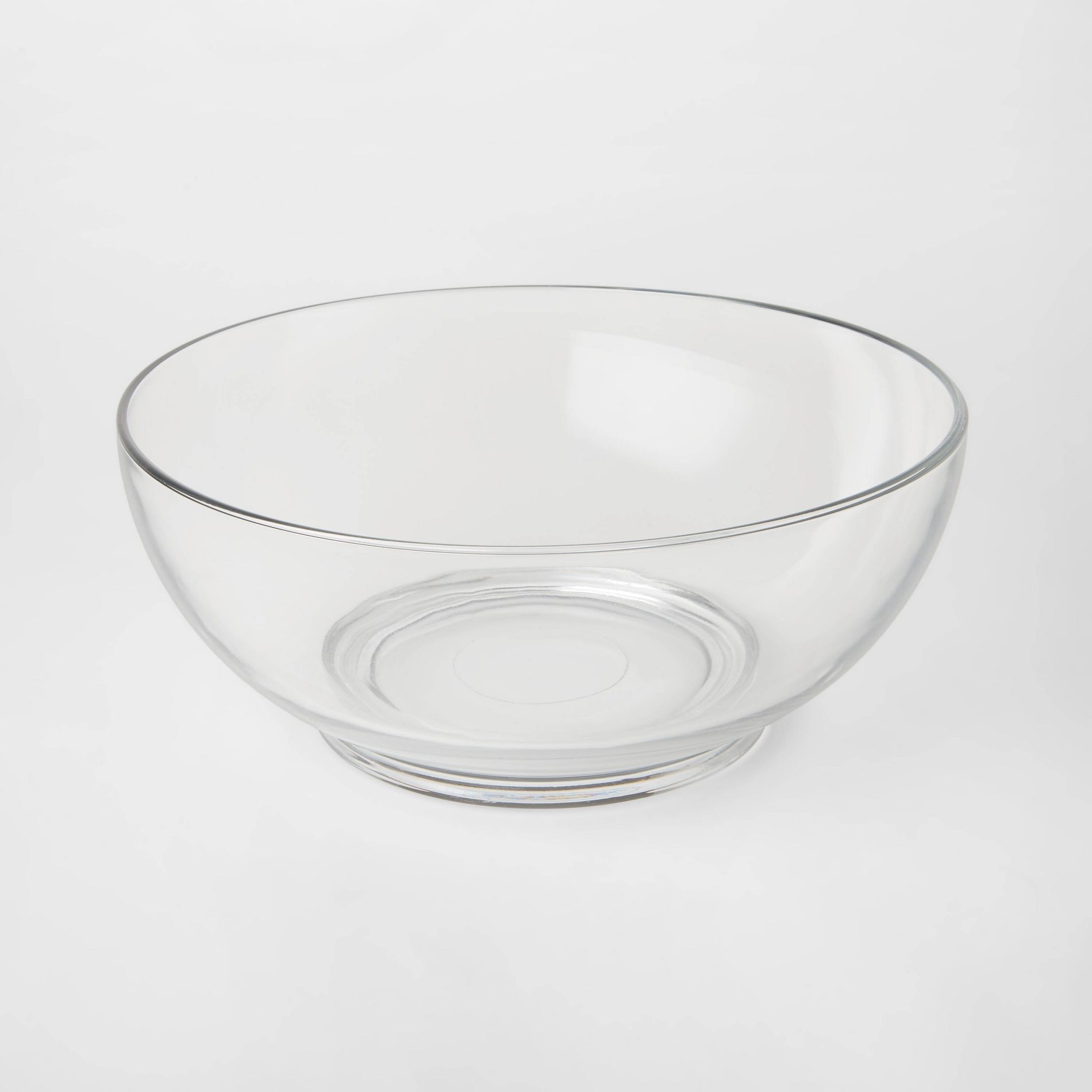 84oz Classic Glass Serving Bowl - Threshold™: Punch, Salad, Fruit, Party Bowl, Dishwasher-Safe, Clear, Round, 11.5"