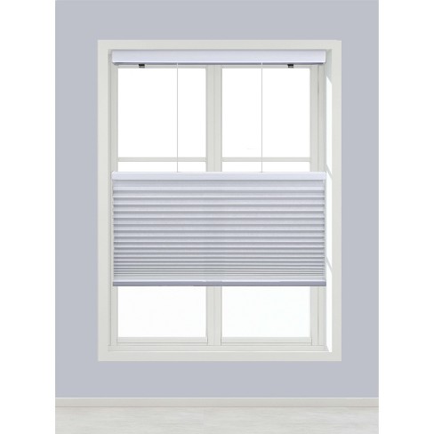 Linen Avenue Cordless Top Down Bottom Up Cellular Shade, White