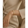 Molenia Gold Plated Pearl Bracelet for Women, 925 Sterling Silver Pearls Bead Bracelet, Charm Boho Summer Beach Bracelet Jewelry - 2 of 4