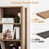 71" Tall Bookcase with Doors, Farmhouse Bookshelf Cabinet with Adjustable Shelves, Wooden Storage Bookcase for Bedroom, Living Room, Home Office - 4 of 4