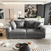 SeaCamel 102.4" Plush Corduroy 4-Seat Sofa - Comfy Cloud Couch, Deep Seat & Pillows, Convertible for Living Room/Bedroom - 2 of 4