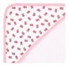 Hudson Baby Infant Girl Cotton Rich Hooded Towels, Warm Floral, One Size - 2 of 4
