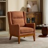 CAVINAS Modern Accent Chair with High Back Upholstered Armchair Single Sofa Chair with Wood Legs - 2 of 4