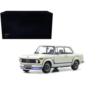 BMW 2002 Turbo White with Red and Blue Stripes 1/18 Diecast Model Car by Kyosho - 1 of 4