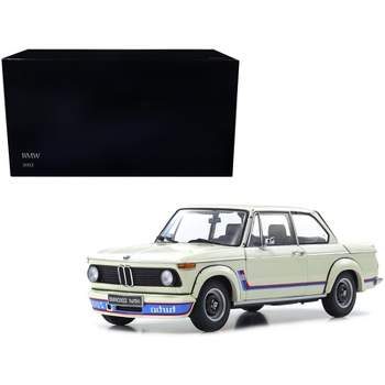 BMW 2002 Turbo White with Red and Blue Stripes 1/18 Diecast Model Car by Kyosho