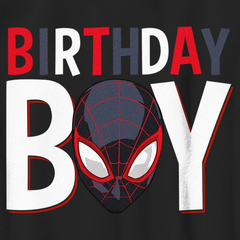 Boy's Marvel Birthday Boy Superhero Mask T-Shirt, 2 of 6