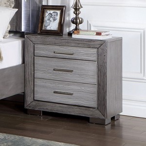 NicBex Nightstand with 3 Drawers,1pc Side Table with Wood Frame,Bedside Table for Bedroom,Living Room - 1 of 4