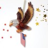 American Bald Eagle Patriotic Glass Ornament,  Christmas Decor| OrnamentallyYou - 2 of 4