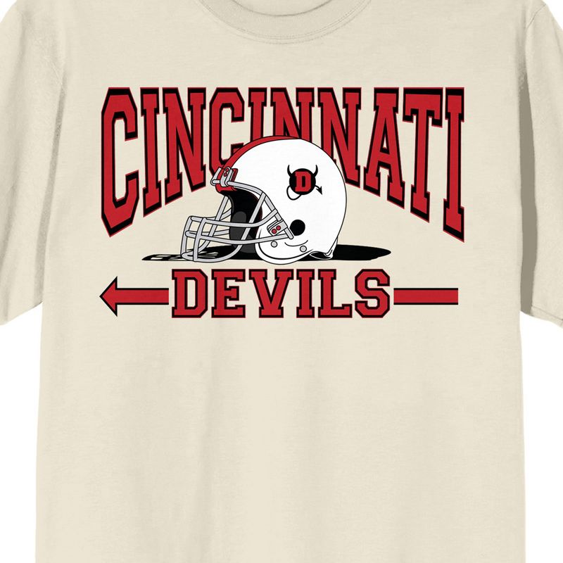 Vintage Sport Cincinnati Devils Men's Natural T-Shirt, 2 of 4