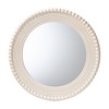 Baxton Studio Grazia Modern Round Beaded-framed Accent Mirror in Pearl White - 2 of 4