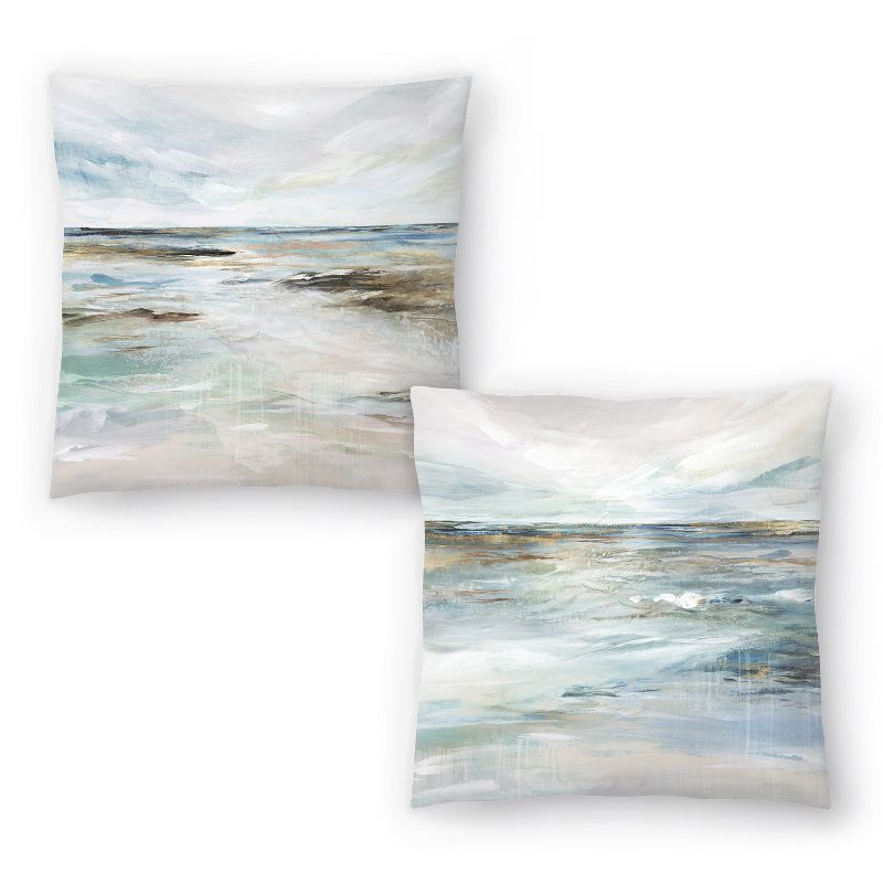Americanflat Coastal Midnight Clear I And Midnight Clear Ii By Pi Creative Art Set Of 2 Throw Pillows, 1 of 4