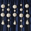 84"x52" Pom-Pom Tassel Linen Light Filtering Window Curtain Panel - Lush Décor - 3 of 4