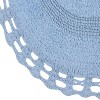 Hampton Crochet Collection Cotton Reversible Tufted Set of 5 Bath Rug Set - Home Weavers - 3 of 4