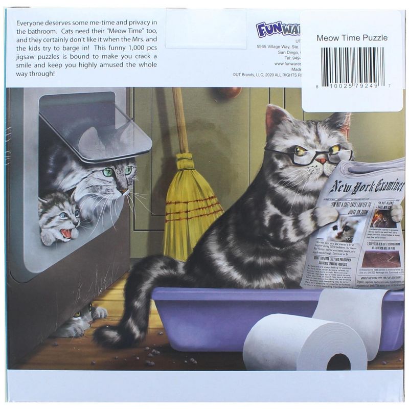 UT Brands Meow Time 1000 Piece Jigsaw Puzzle, 2 of 3