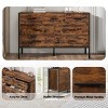 Vynxaria 7-Drawer Wood Dresser: Sturdy Storage Closet for Bedroom, Rustic Brown, 48"W x 15.75"D x - 3 of 4