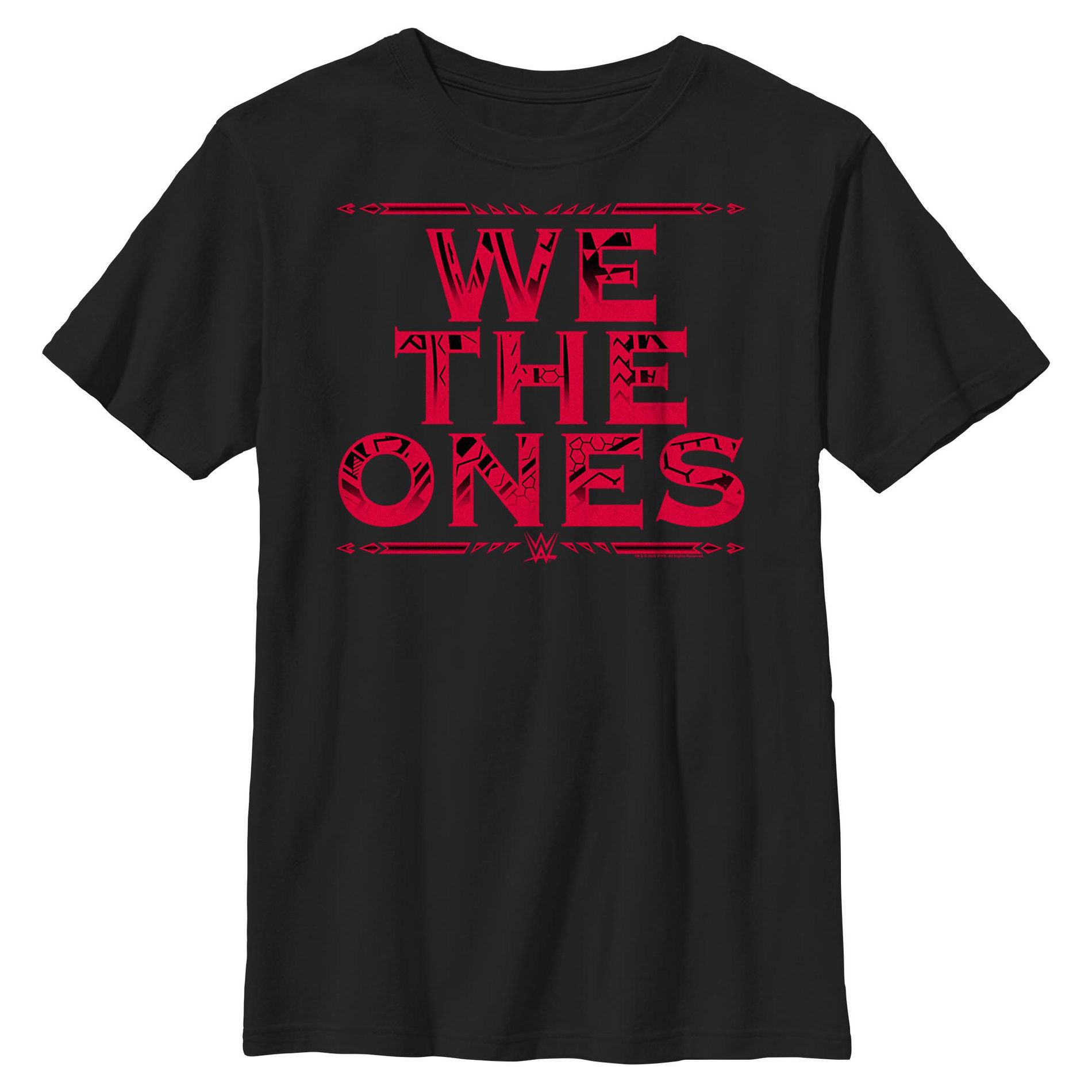 Boys WWE Red We The Ones T Shirt - Black - X Large