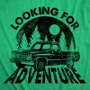 Mens Funny T Shirts Looking for Adventure Sarcastic Graphic Novelty Tees for Men - Crazy Dog Men's T Shirt For Campers - 2 of 4