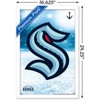 Trends International NHL Seattle Kraken - Logo 20 Framed Wall Poster Prints - 3 of 4