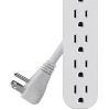 Belkin® 6-Outlet Power Strip with Right-Angle Cord in White - 2 of 4