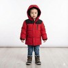 Canada Weather Gear Toddler Boys' Puffer Jacket - Insulated Winter Nylon with Faux Fur Lining - Outerwear Ski Jackets for Toddlers - 3 of 3