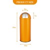65 Liter Push Lid Trash Can, 17 Gallon Brushed Stainless Steel Garbage Can with Removable Inner Bucket - 2 of 4