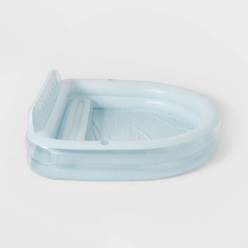Kids&#39; Family Inflatable Pool with Bench Blue - Sun Squad&#8482;, 3 of 5