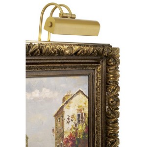 Possini Euro Design Possini Euro Calliope 9" Wide Light Gold Plug-In Picture Light - 1 of 3
