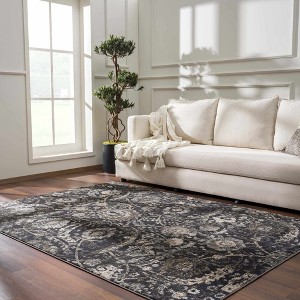 Hauteloom Georgiana Charcoal Area Rug - 1 of 4