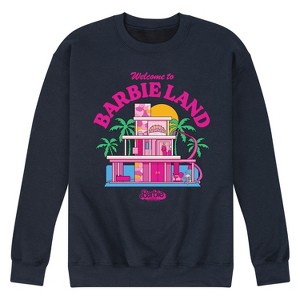 Men's - Barbie - Welcome To Barbie Land Graphic Fleece Sweatshirt - 1 of 4