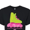 Women's - Barbie - Rollerblading Barbie the Movie Cropped Graphic T-Shirt - 2 of 4