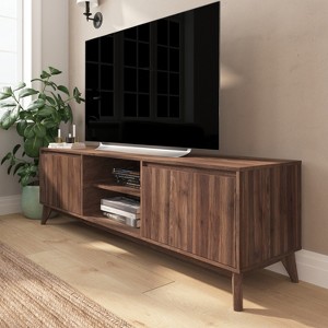 Merrick Lane Mid-Century Modern TV Stand Made with Durable Engineered Wood - 1 of 4