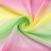 INSPIRE CHIC Women's Chiffon Colorful Gradient Square Soft Sheer Neck Scarves 1Pc - 4 of 4