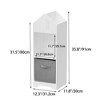 Fontoi Decorative Bookshelf, 2-Tier Storage Display Organizer, Kids' Dollhouse Bookcase with One Collapsible Fabric Drawer, White, 11.8"*35.8"*12.3" - 2 of 4