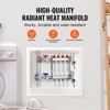 VEVOR 4-Branch Radiant Heat Manifold, 1/2" PEX Tubing Manifold, Stainless Steel PEX Manifold for Hydronic Radiant Floor Heating, Silver - 3 of 4