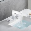 Sumerain 8 Inch Widespread Waterfall Bathroom Sink Faucet, 2 Lever Handle Lavatory Faucet in Chrome - 2 of 4