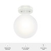 Hunter Fans 7.9" Hepburn Ceiling Light Matte White Finish 1-Light Flush Mount - 4 of 4