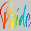 Adult Design By Humans Rainbow Cursive Letters Pride By machmigo T-Shirt - 2 of 2