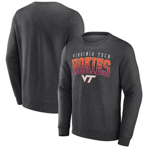 NCAA Virginia Tech Hokies Men's Crew Neck Fleece Gray Sweatshirt - 1 of 3