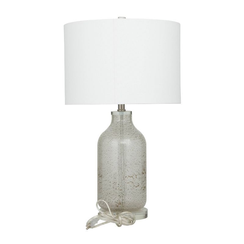 25&#34; x 15&#34; Modern Accent Glass Table Lamp White - Olivia &#38; May, 4 of 9