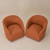 KINWELL Boucle Upholstered Swivel Barrel Armchair (Set of 2) - 4 of 4