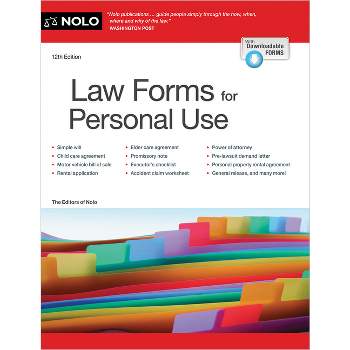 Law Forms for Personal Use - 12th Edition by  The Editors of Nolo Nolo the Editors (Paperback)
