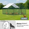 Karl Home Chicken Run Coop Walk-in Poultry Cage with Waterproof & Anti-UV Cover Lockable Door Design - 2 of 4