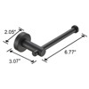 Bathroom Hardware Set, Thicken Space Aluminum 3 PCS Towel bar Set- Matte Black 16-27 Inches Adjustable Bathroom Accessories Set - 2 of 4