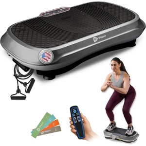 LifePro Gray Fitness Platform: Enhance Your Home Workouts with Our All-in-One Vibration Plate and Loop Bands - 1 of 4