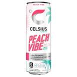 Celsius Sparkling Peach Vibe Energy Drink - 12 fl oz Can