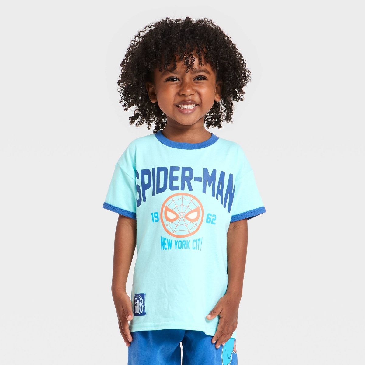 Toddler Boys' 2pc Marvel Spider-Man T-Shirt & Shorts Set - Blue - thumbnail 3