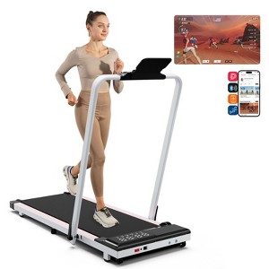 SupeRun 3 in 1 Walking Pad Treadmill, 3.0HorsePower Folding Treadmills 7.5MPH Walking Pad with Handle Bar - 1 of 4
