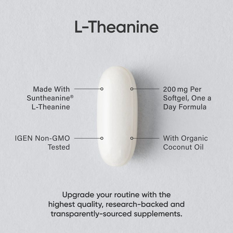 Sports Research L-theanine, 200 mg, 60 Softgels, Sports Nutrition Supplements, 3 of 5