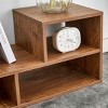GlasFlength TV Stands and Consoles Modular L Shaped Entertainment Center with Open Shelves for Living Room, Brown, 47.2"*12"*13.4" - 3 of 4
