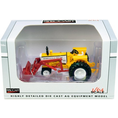 Minneapolis Moline G850 Narrow Front Tractor With Loader Yellow And Red ...